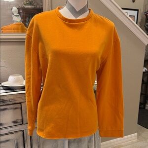 ZARA YellowOrange sweatshirt